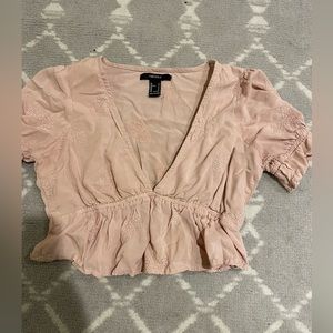 forever 21 cropped blouse